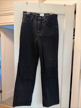 Levi's Black High-Rise Wide Leg Jeans